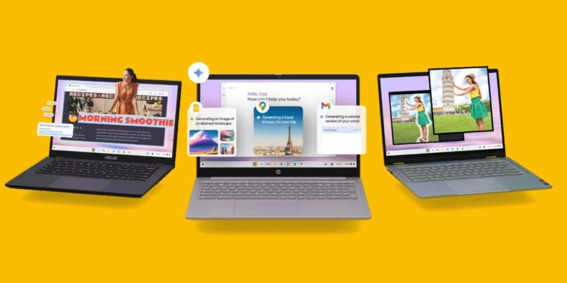 Google's Gemini Powered Magic Editor Transforms Chromebook Plus Models